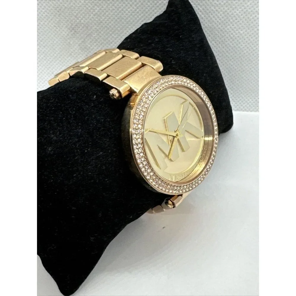 Michael Kors Parker MK5865 Women Rose Gold Analog Dial Quartz Wrist Watch JNA437